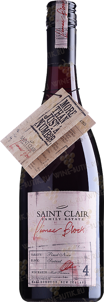 Вино Saint Clair Family Estate Pioneer Block 4 Sawcut Pinot Noir 2009