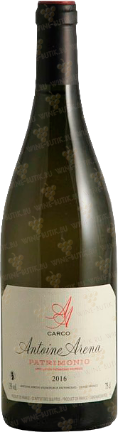 Вино Antoine Arena Patrimonio Blanc Carco 2016