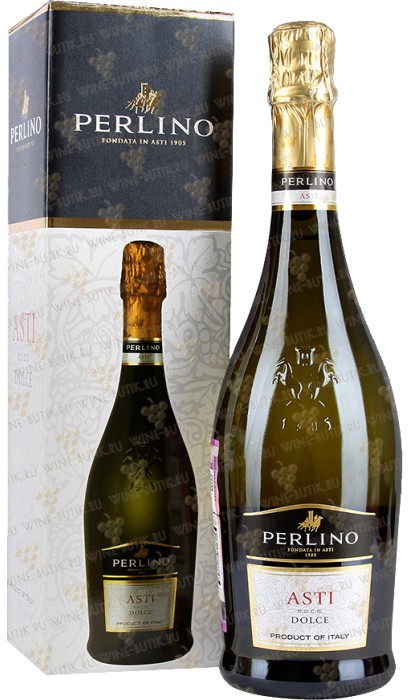 Вино белое игристое сладкое Perlino Asti DOCG gift box Perlino. Купить ...