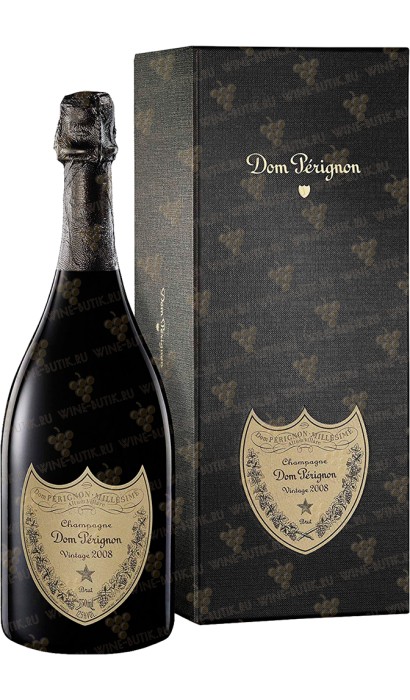 Вино белое сухое шампанское Dom Perignon Brut Vintage 2008 gift