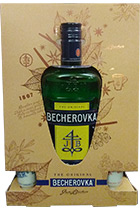 Becherovka gift box with 2 cups