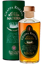 Sibona Grappa Riserva Madeira Wood Finish gift tube 0.5L