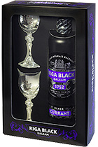 Riga Black Balsam Currant gift box with 2 shots 0,5L