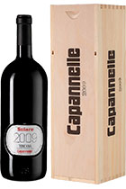 Capannelle Solare Vino da Tavola di Toscana Rosso IGT 2009 1,5L wooden box